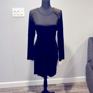 Black bodycon dress with long sleeves -plus size 2x